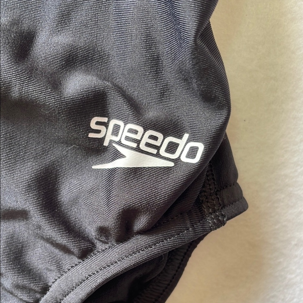 Speedo Black One Piece competitive Swimsuit - Picture 2 of 7